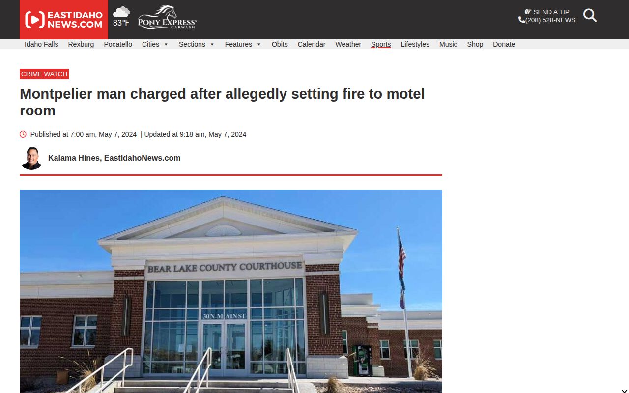 East Idaho News Montpelier crime story for Bear Lake County court and incident context